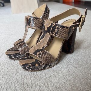 Michael Kors Snakeskin Patterned Women's Heels